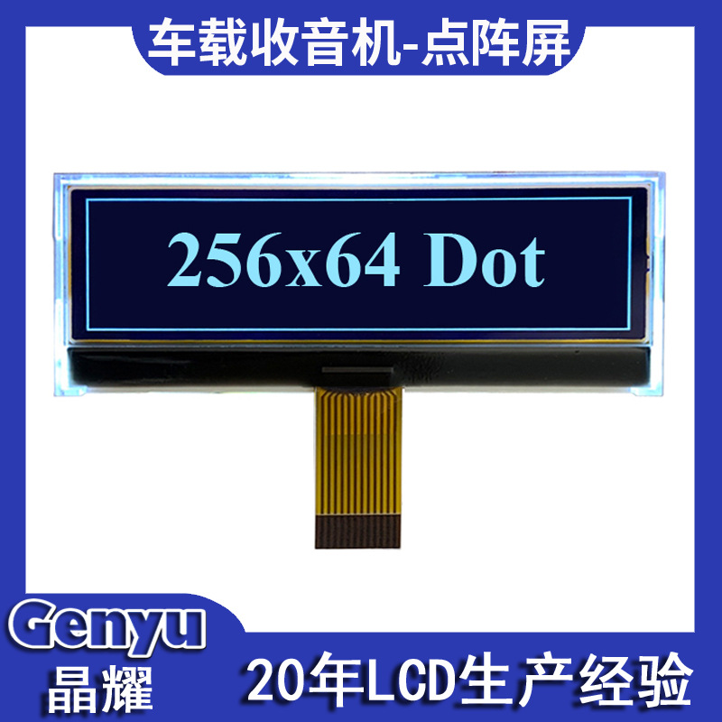 3.2inch Lcd Liquid Crystal Display Cog Lcd Display Car Radio Module 25664 Dot Matrix Screen Factory Customization