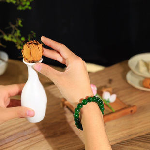 Jin Yutang Xinjiang Hetian Jade Boutique Jasper Bead Round Jade Handstring Jade Warm and Fine Whole String Polished and Round