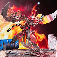 成人高难度 齿轮机械传动浴火凤凰可动3d立体金属DIY拼装模型