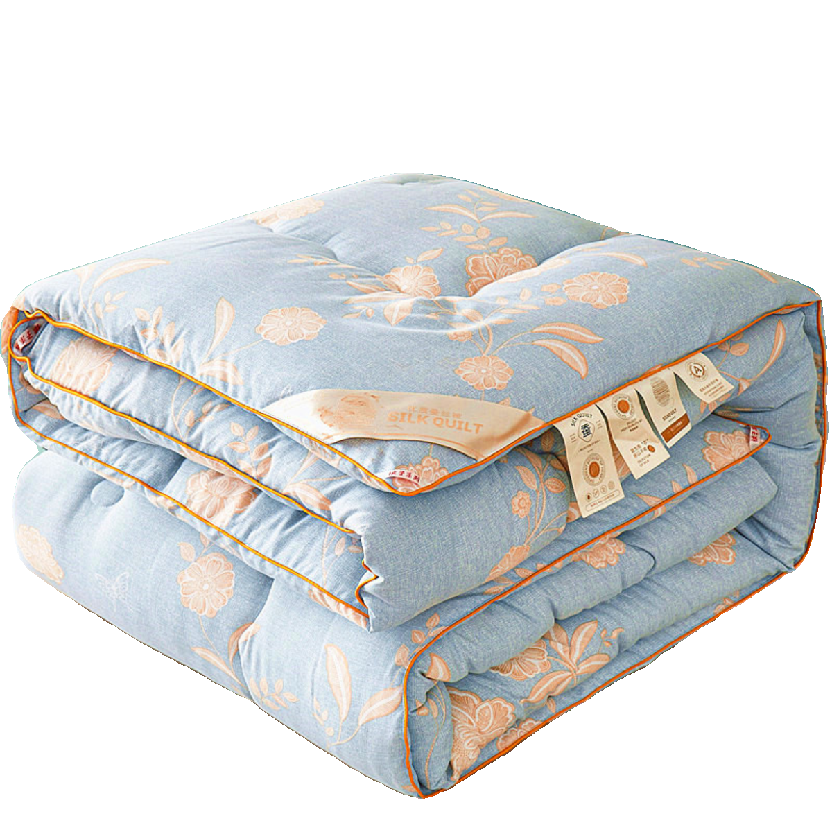 A3L 4kg Winter Quilt Silk Quilt 100% Mulberry Silk Thickened Warm Quilt Core Single/Double Air Conditioning Quilt Spring/Autumn Cotton