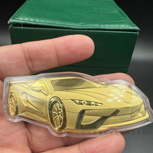 黄金跑车足金999含金20mg小汽车跑车直播间礼物摆件金店一件代发