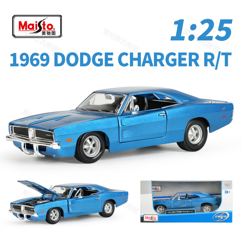 Maisto 1:25 1969 Dodge Charger Rt American Muscle Car Static Simulation Alloy Car Model Maisto 1:25 1969 Dodge Charger Rt American Muscle Car Static Simulation Alloy Car Model