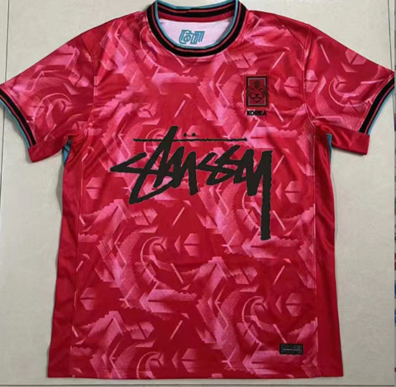 Stussy Jersey Brasil Flamengo Italia Edición conmemorativa Portugal París Francia Uniforme de fútbol