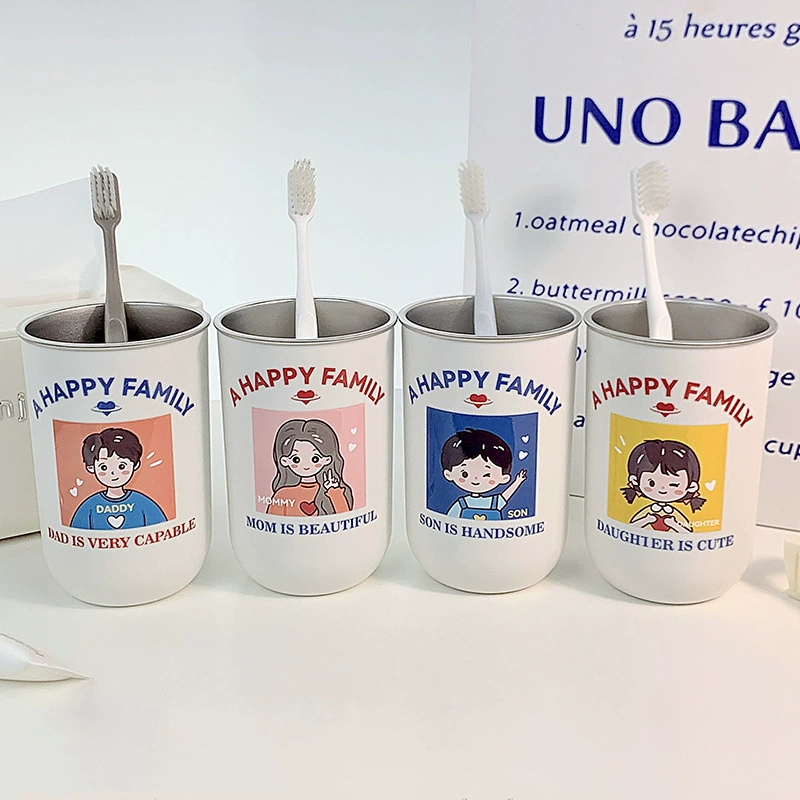 Чашка для полоскания рта из нержавеющей стали 304 чашка для мытья зубов чашка для мытья зубов чашка с высоким значением многоцелевой чашка для воды студенческая чашка для зубного цилиндра