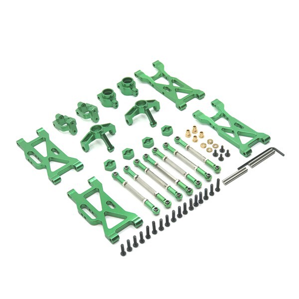 1 set of green metal parts suitable for Weili 1:10 remote control car wltoys 104001 remote control car metal 1 set of green metal parts suitable for Weili 1:10 remote control car wltoys 104001 remote control car metal