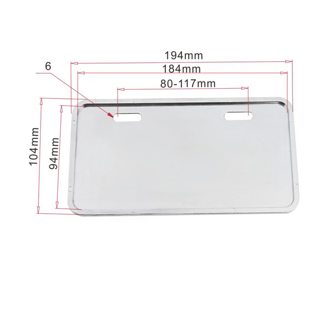 Suitable for Electric Vehicle and Motorcycle Parts, Blank License Plate Aluminum Plates, Blank Whiteboards, Blackboard Aluminum Alloy License Plates