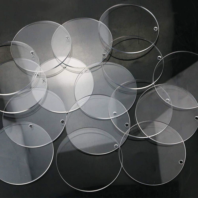 Лазерная резка прозрачного диска Акрил круглый лист основание на заказ плексигласа механические аксессуары печатные подставки