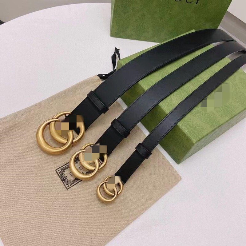 Genuine Leather Women's Belt, Simple and Versatile, Korean Style, Fashionable Student Belt, Women's Ins-Style Casual Belt for Suits and Jeans, Also Suitable for Men