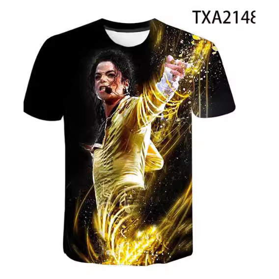 2020 Michael Jackson 3D Print T-Shirt Men Women Fashion Hip Hop T-Shirt Factory Straight