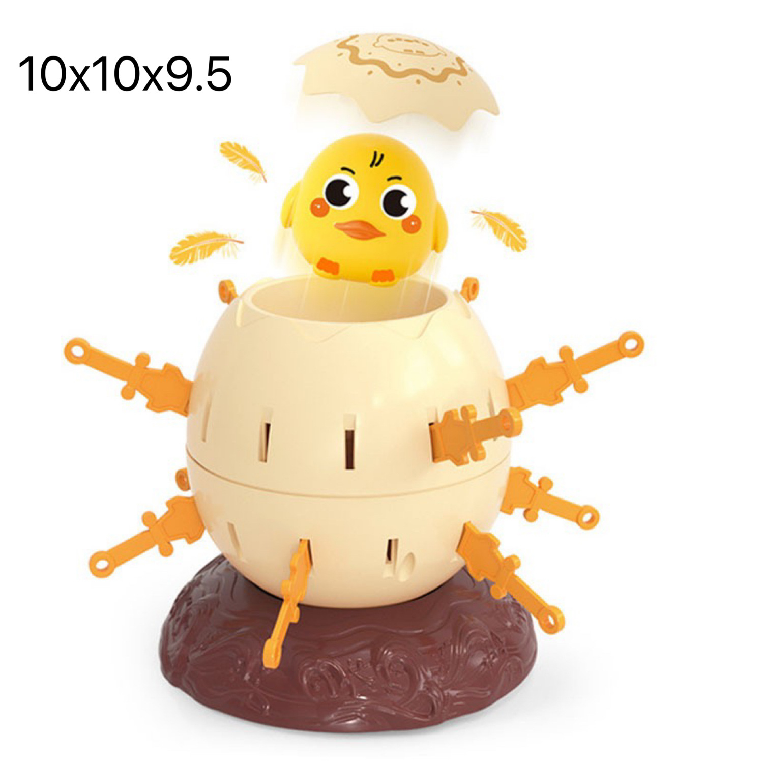 Cruzar la frontera grande pirata cubo plug-in de pollo partido truco padre-hijo juego interactivo pirata huevo juguete de escritorio al por mayor