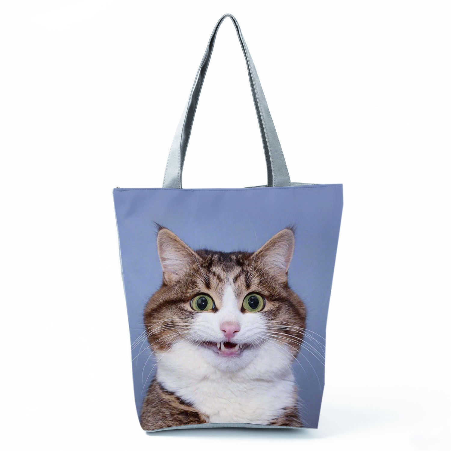 New Wholesale funny animal print shoulder bag romantic fashion tote bag large capacity all-match thick rope women's bag