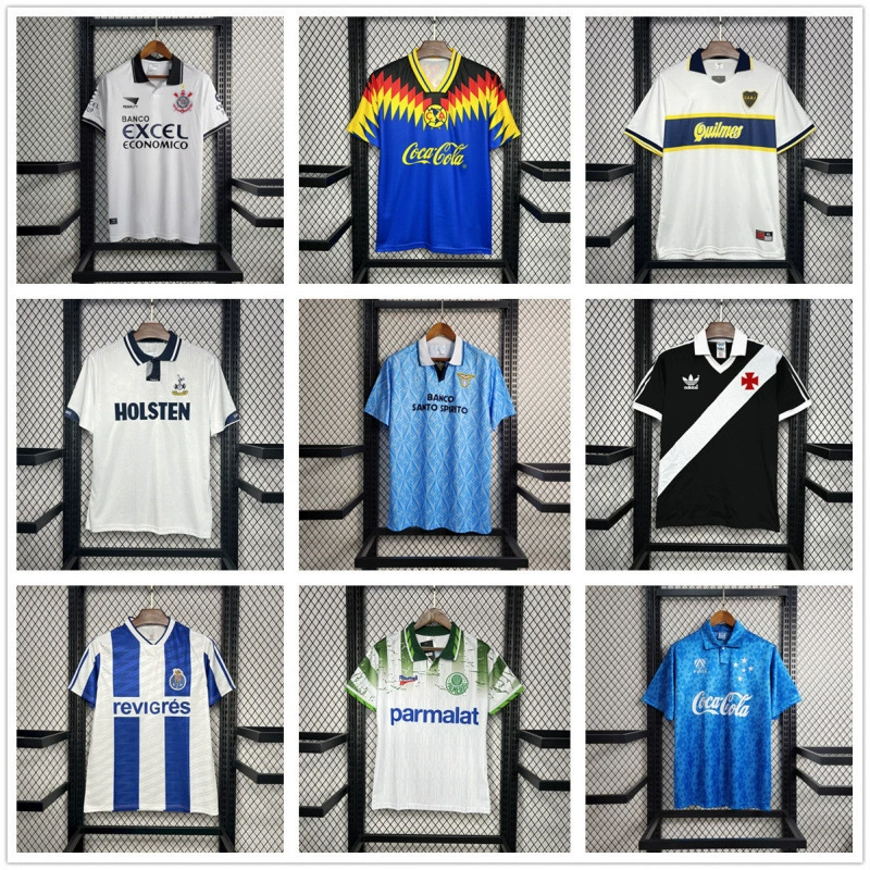 Ретро джерси Benfica Marseille West Ham Porto Cruzeiro Valencia Bocat Edition футбол