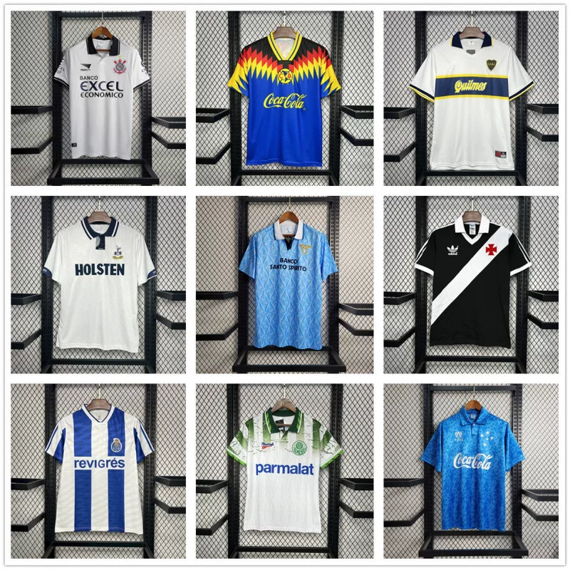 Ретро джерси Benfica Marseille West Ham Porto Cruzeiro Valencia Bocat Edition футбол