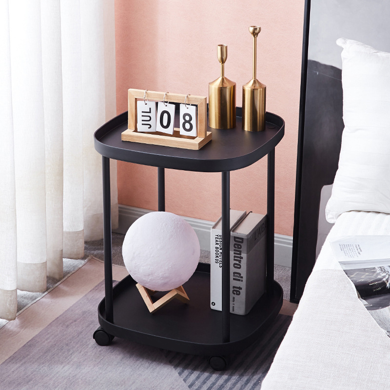Sofa Side Table, Mobile Coffee Table, Bedroom Balcony Mini Table, Bedside Shelf, Modern Simple Small Apartment