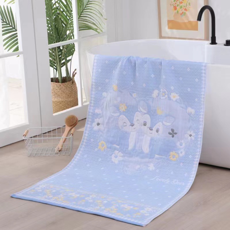 新款纯棉三层纱布成人儿童浴巾新生婴幼儿全棉沙滩巾厂家直销批发