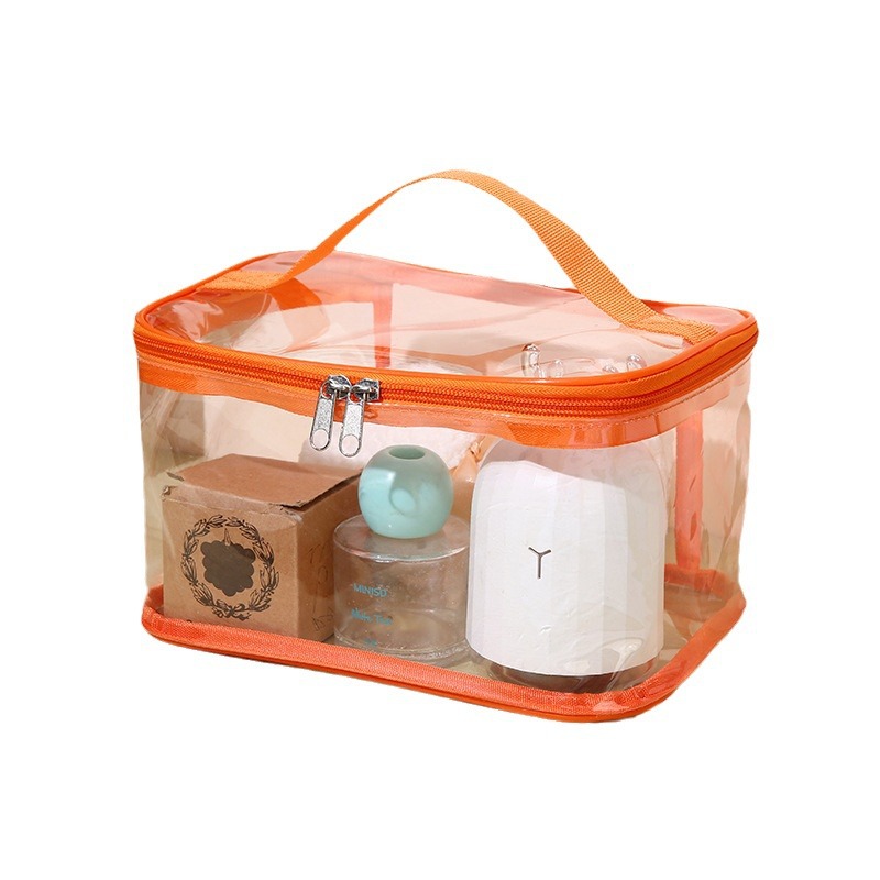 Spot bolso de pvc bolso de pvc transparente impermeable bolso de almacenamiento portátil de viaje personalizado bolso de lavado multifuncional