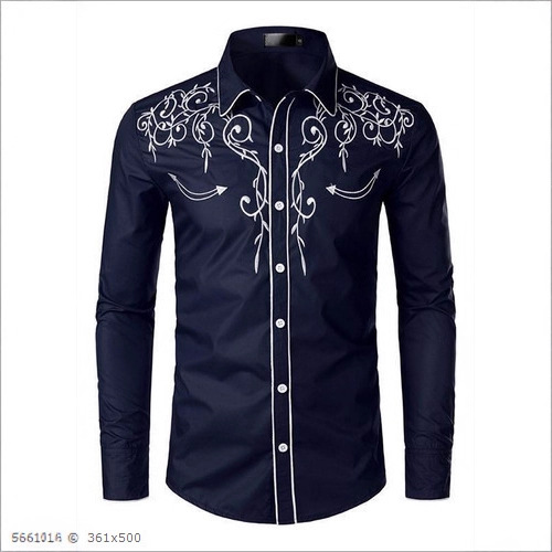 2025新潮酷时尚复古印花衬衫3D打印秋长袖衬衫男秋季衬衫厂家直销