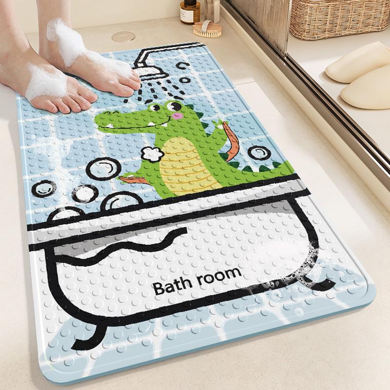 Customized Bathroom Non-Slip Mat, Shower Room Children's Foot Mat, Bathroom Toilet Waterproof Anti-Fall Floor Mat