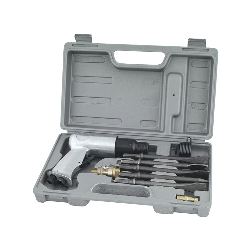 Pala de aire WF-037 personalizada transfronteriza pico de eliminación de óxido espátula neumática de 190mm 10 piezas juego de herramientas de reparación de automóviles