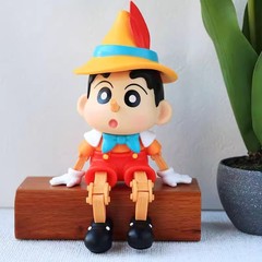 クレヨンしんちゃんピノキオ置物リビングルームホーム置物オフィスデスクトップ装飾品かわいい誕生日プレゼント