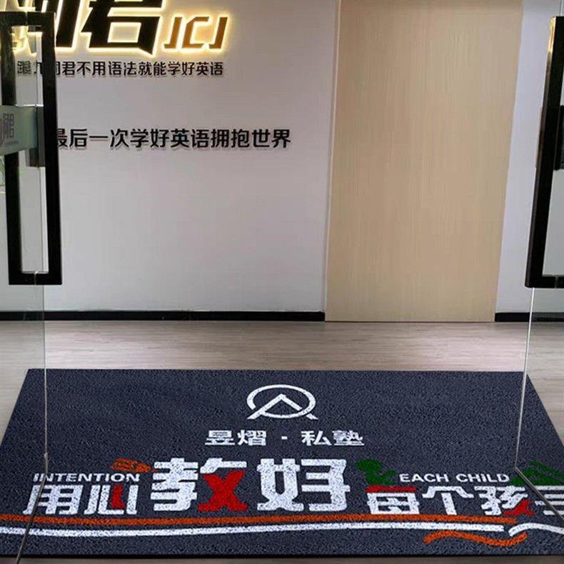 Artist's Entrance Door Mat Silk Ring Non-Slip Large Size Commercial Store Door Carpet Stain-Resistant Logo
