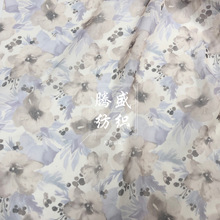 仿真丝雪纺面料 唯美气质花料 可更换底料 数码厂直销春夏印花