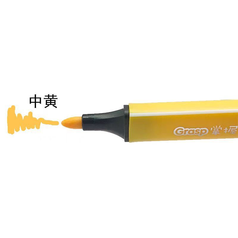 正品の単色のばら売りの三角棒の水彩ペンの大容量の黒色の黄色の大きい赤の緑のピンクの紫色の青い茶色を掌握します。|undefined