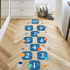 FX-F163 New Universe Digital Hopscotch Children's Bedroom Home Wall Decoration Removable Wall Sticker Self-Adhesive