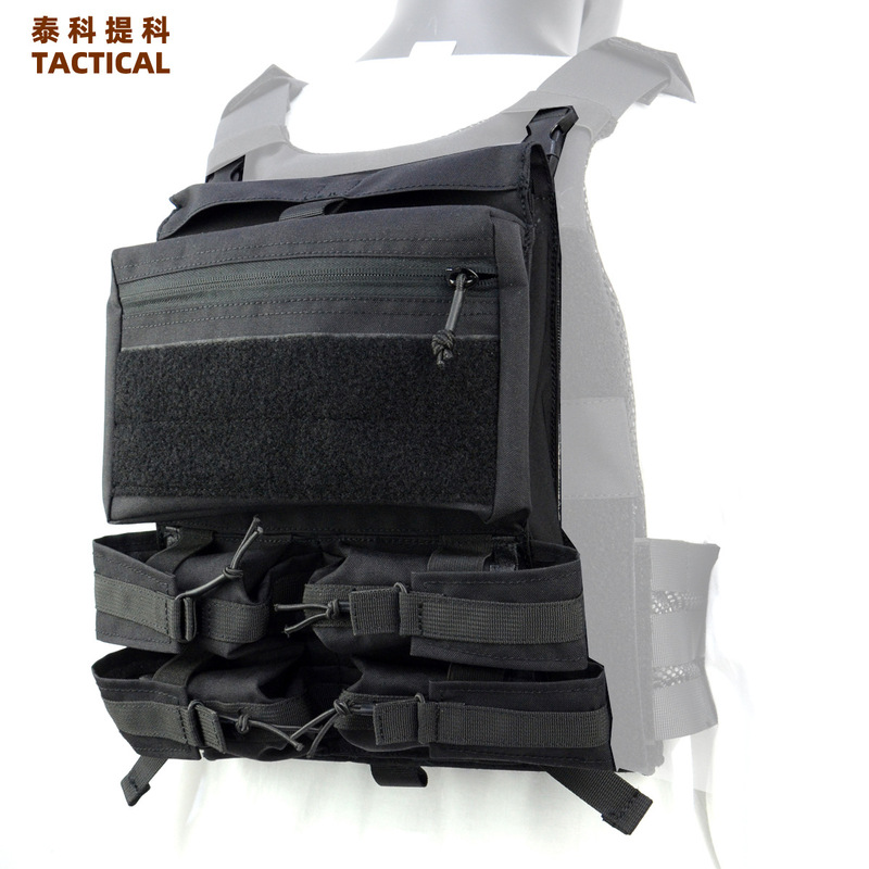Multifunctional Tactical Vest Extended Backboard Combat Training Vest Combination Extended Storage Bag Tactical Vest Backboard