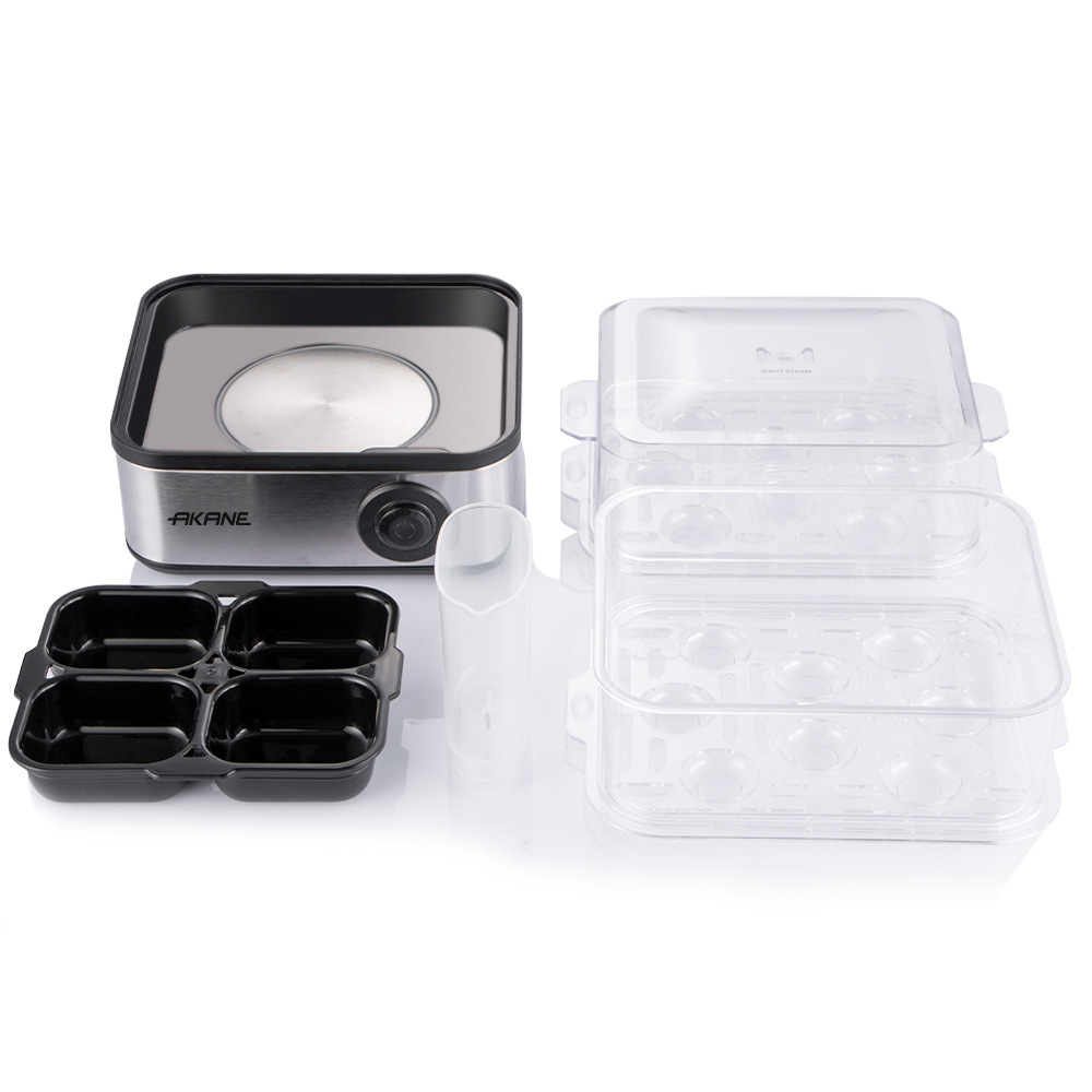 AKANE - Cucina automatica standard europea per uso domestico, multifunzione con doppio strato per la cottura a vapore e la preparazione di uova alla coque._voghion.com