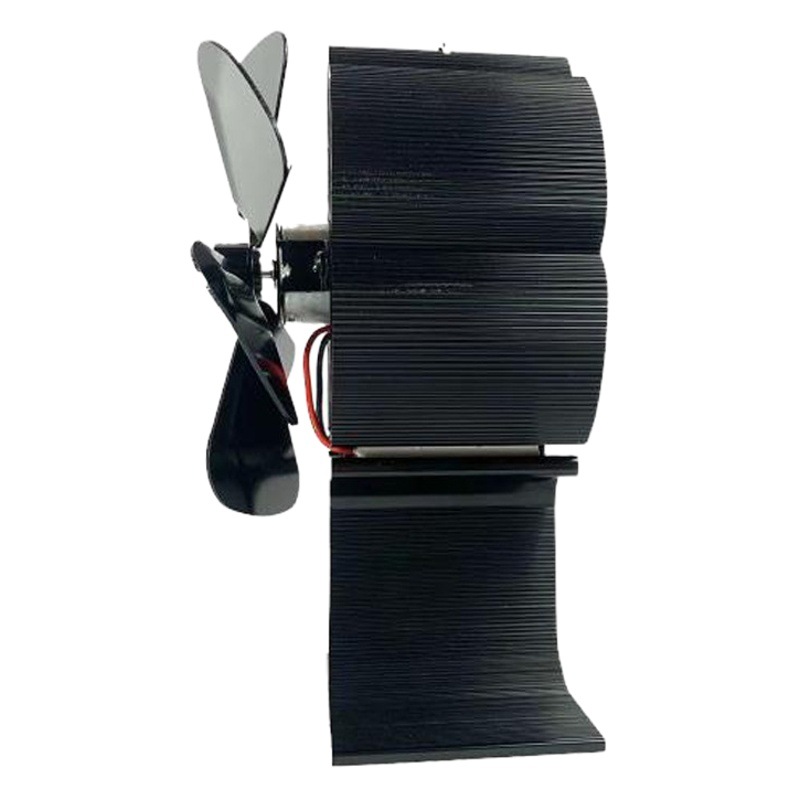 Cross-border Europe and the United States 6-leaf thermal power fireplace rotating fan Amazon fireplace aluminum alloy high temperature resistant thermal fan