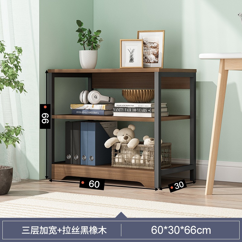 [레이어 3★좁은] 60 × 30cm-브러시 블랙 오크★