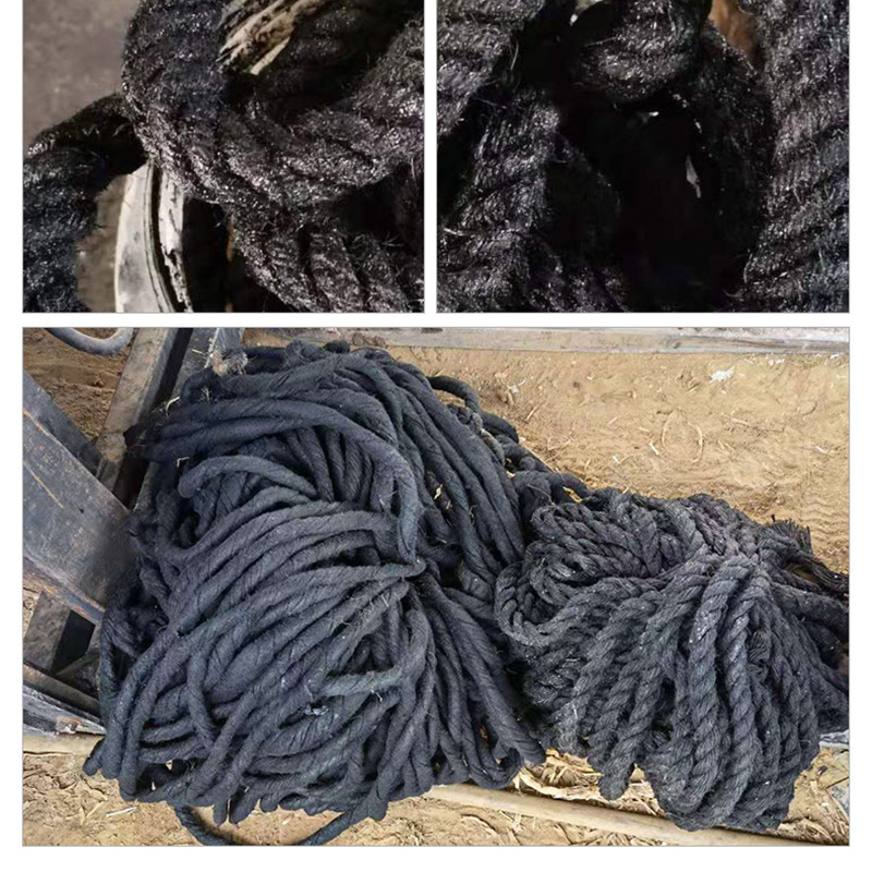 沥青麻绳 2-5公分伸缩填缝堵漏油麻绳工程填缝密封堵漏沥青麻绳