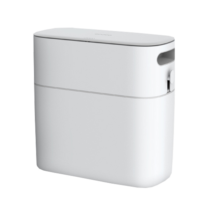 エココの新しいゴミ箱家庭用トイレのキッチンの隙間に蓋付きの大型自動包装紙桶があります。|undefined