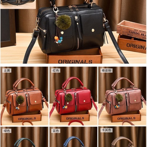Women's Bag  New Handbag Fashion Shoulder Bag European and American Trend PU Leather Pillow Bag Crossbody Bag One-Time Order