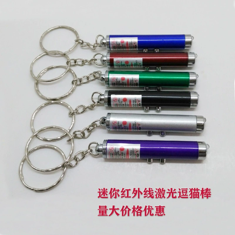 Mini small Flashlight LED lamp aluminum alloy gift flashlight infrared teaching pen laser cat stick props
