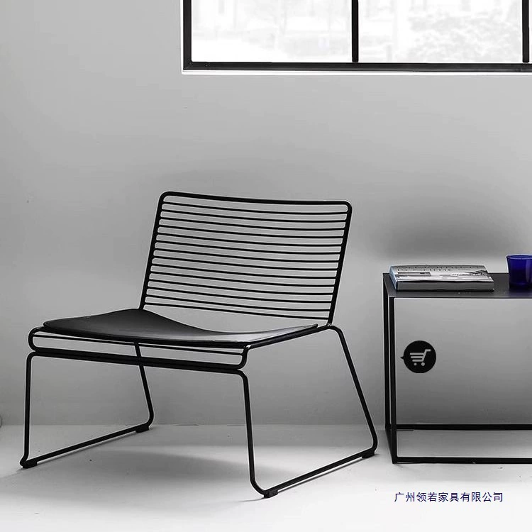 北欧ins椅子轻奢铁艺现代餐椅简约户外阳台休闲网红家用桌椅家具