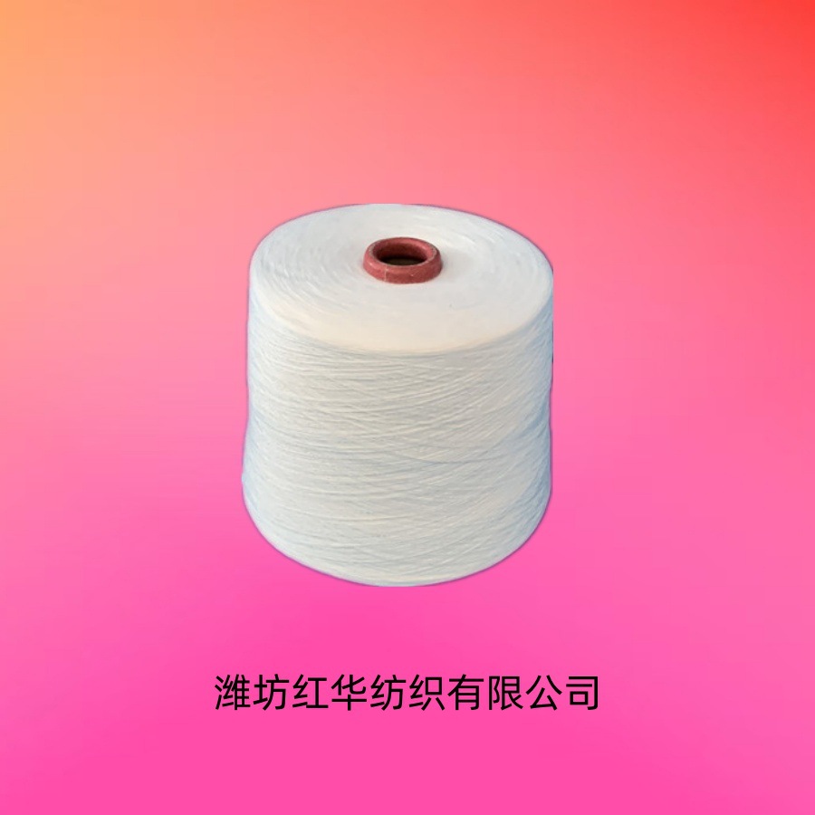 厂家环锭纺涤纶竹节纱T10支 花式纱厂家 纯涤竹节纱10支11支12支