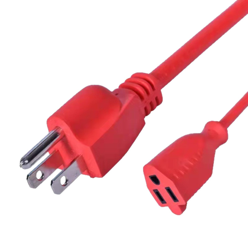 Cable de alimentación de enchufe masculino y femenino estándar americano Cable de extensión americano de tres enchufes para el hogar América del Sur Cable eléctrico image 5
