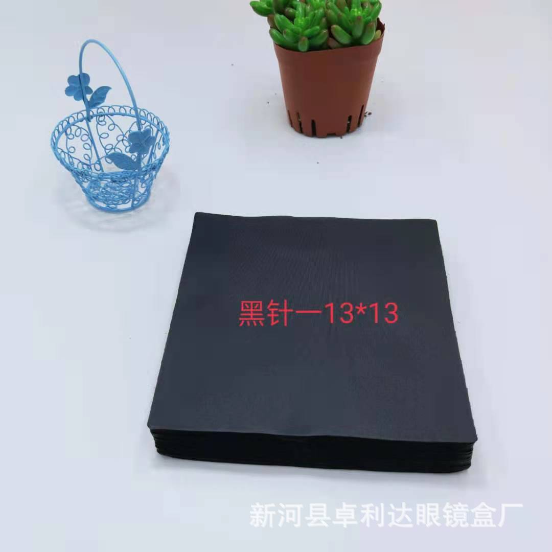 黑色针一眼镜布 密度厚实 擦手机电脑屏幕擦屏布