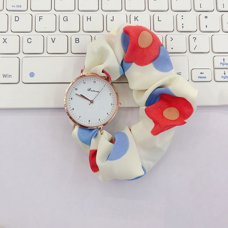 Fresh cute creative hair band, elegant watch, Japanese and Korean, flowered 3