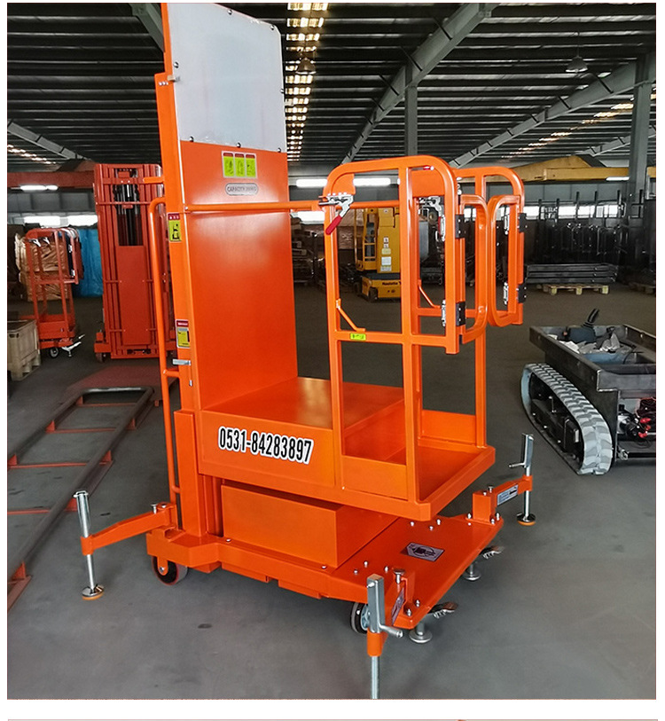Electric High-Altitude Hydraulic Platform Truck High-Position Material Sorting Truck Fully Automatic High-Altitude Picking Truck High-Altitude Feeding Machine