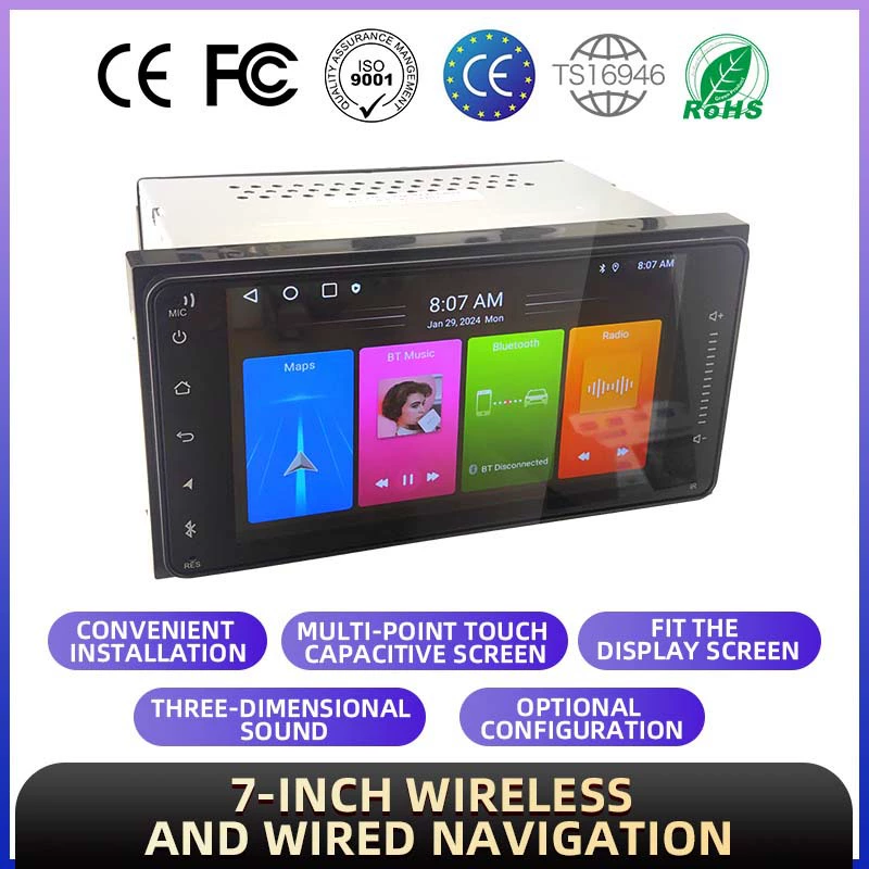 Suitable for Toyota Android car navigation system 7-inch Corolla single-axis universal machine car central control large-screen car navigation system