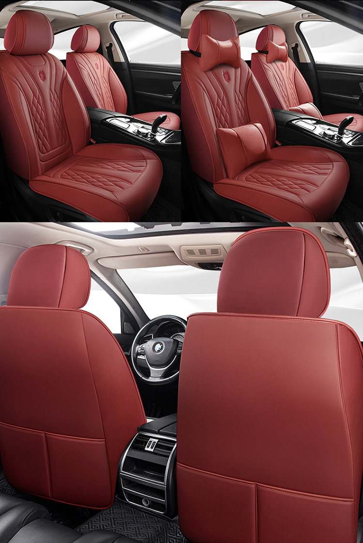 2026 New Model Full Leather Breathable Business-Style Universal Four-Season Full-Cover Car Seat Cushion Cover