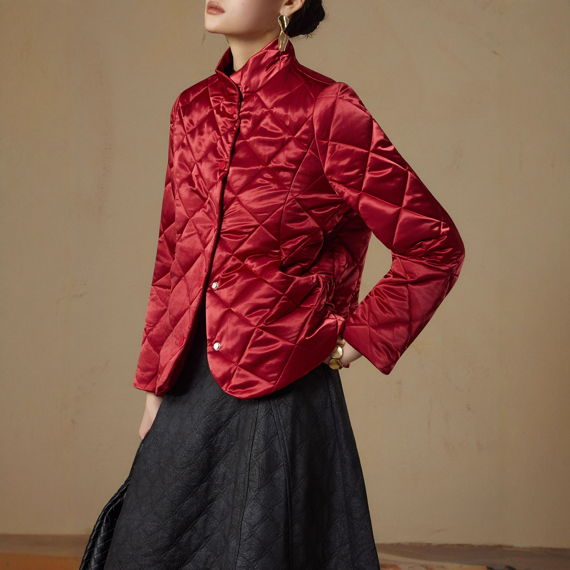 保暖棉衣新中式复古国风2025秋冬季修身显瘦棉服棉袄小个子外套女