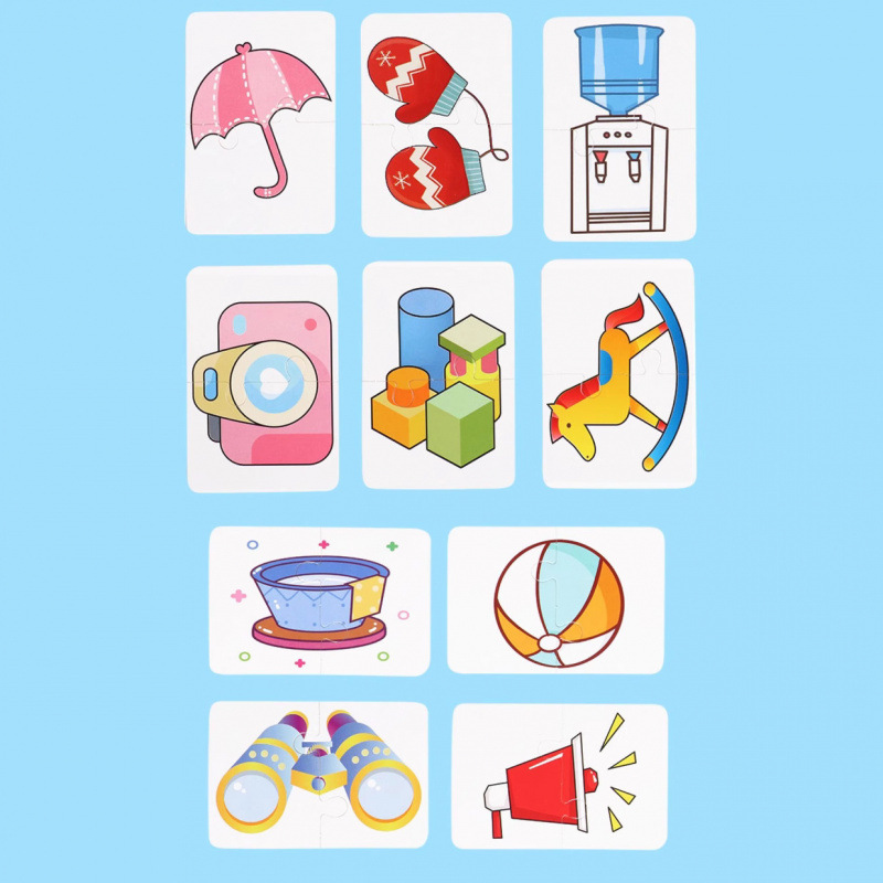 Nuevos juguetes de rompecabezas para niños, tarjetas de educación temprana para bebés y niños, iluminación para bebés, piezas grandes, rompecabezas de emparejamiento en stock