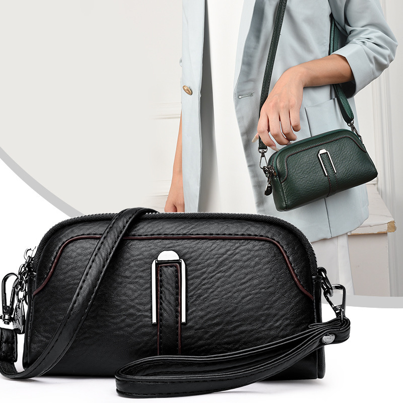 Cross-border Small Bag Women's 2025 New All-match Change Mobile Phone Bag Independent Multi-layer Portable Shoulder Crossbody Bag
