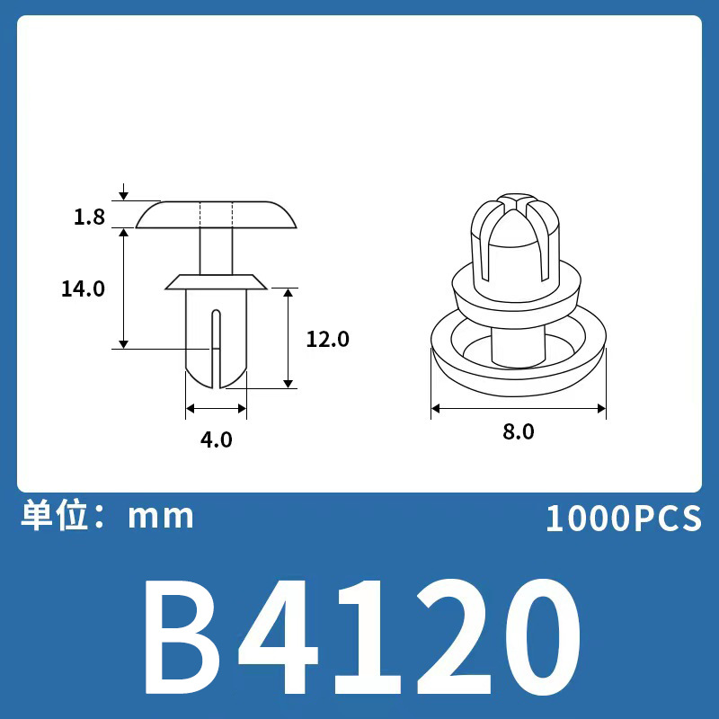 Expansión remache de nylon niño y madre hebilla de plástico hebilla de nylon remache fijo clip hebilla Blanco Negro