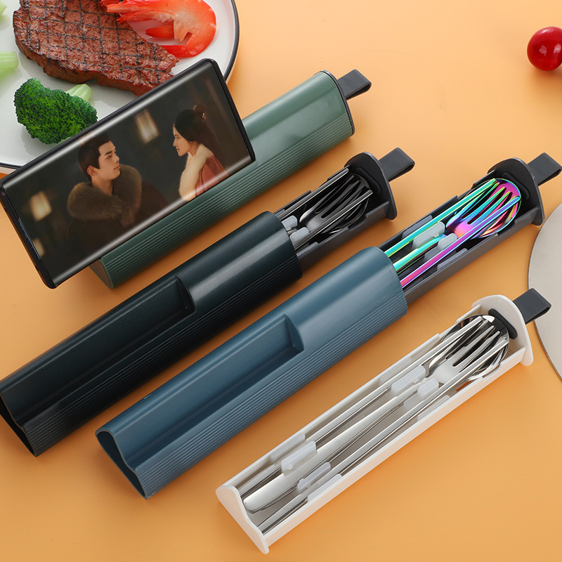 New 304 Stainless Steel Spoon Fork Chopsticks Three-piece Set Drawing Portable Tableware Creative Tableware suit Company Gift New 304 Stainless Steel Spoon Fork Chopsticks Three-piece Set Drawing Portable Tableware Creative Tableware suit Company Gift