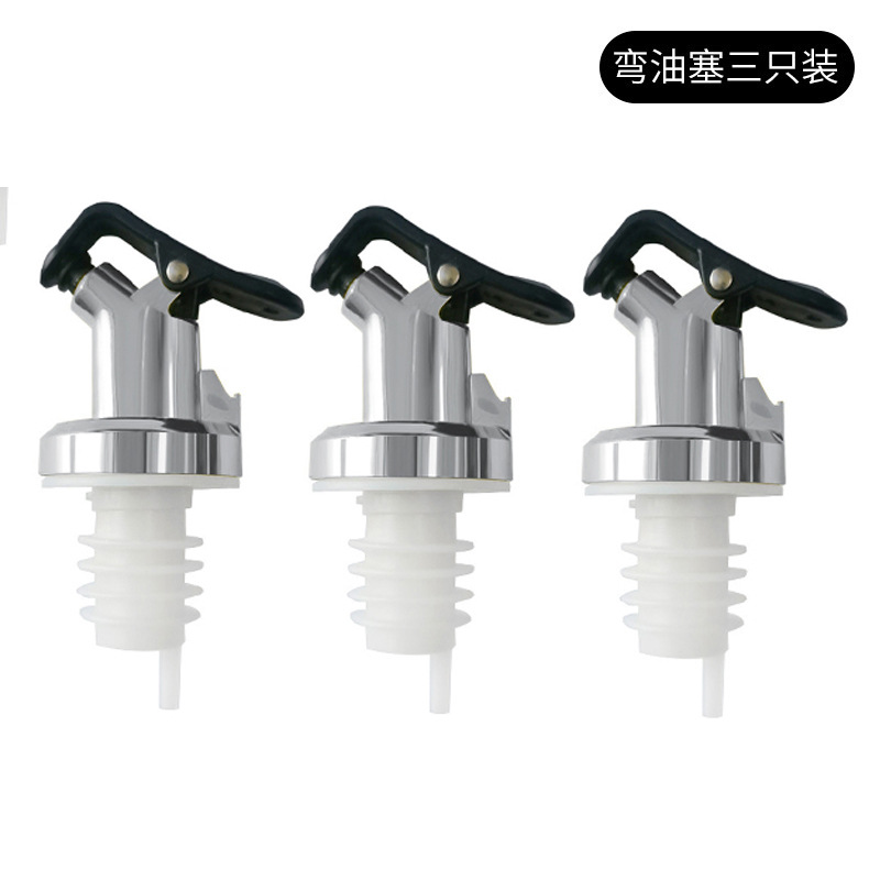 Botella de aceite de grado alimenticio boca de alta calidad tapón de sellado accesorios de tapa de olla de aceite doméstica a prueba de fugas no colgar tapón de botella de vino